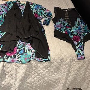 Victoria Secret bridal collection vintage.New with tags bodysuit. Matching robe